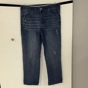 EUC Democracy Absolution Distressed Blue Jeans
